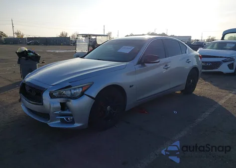 2014 Infiniti Q50 Premium from USA, damaged, VIN JN1BV7AP6EM692735